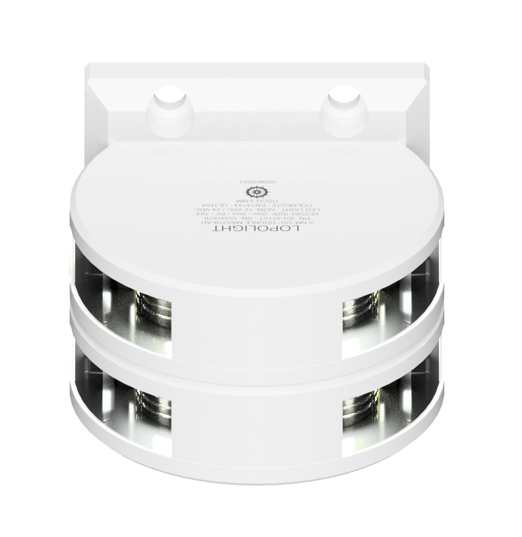 3nm 225° White, Masthead, Double, white coated 3nm 225° White, Masthead, Double, white coated